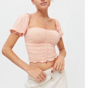 NWT urban outfitters peace Vienna ruched top size M